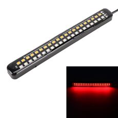 155mm DC12-24V / 2.2W Moto LED Luci laterali lampeggianti dinamici Lampada freno ad acqua che scorre Indicatore di direzione, Lunghezza cavo: 1m