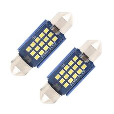 10 PCS 36mm DC12-24V / 1W / 6000K / 60LM 15LEDs SMD Lampada da lettura per auto Dome Light