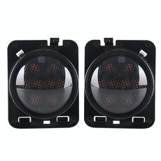 2 Pz 8W DC 12V Auto Suv Refit Ruota LED Sveglio ruota Sveglio di direzione per Jeep Wrangler JK 07-17, Specifica: Assemblaggio a testa con apertura