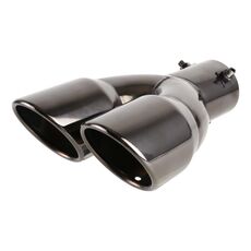 Auto universale Car Styling Acciaio Inox Straish Style Shupler Sibbrono tubo di punta, Diametro interno: 7,2 cm (grigio)