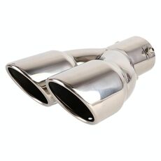 Uomo universale Styling Styling Acciaio Inox Straish Style Shoppler Sibbullutore Tubo di punta, Diametro interno: 6 cm (argento)