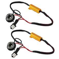 2 PCS 1156 / BAU15S Car Canbus Error Canceller Decoder Resistenza di carico LED 50W 8 Ohm Nessun decodificatore lampeggiante