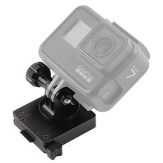 Supporto in alluminio GP244-B per GoPro Hero12 Black / Hero11 /10 /9 /8 /7 /6 /5, Insta360 Ace / Ace Pro, DJI Osmo Action 4 e altre action camera e base di montaggio NVG