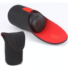Pacchetto obiettivo fotocamera SLR Ispessimento Obiettivo in neoprene antiurto Custodia per custodia Detrazione appiccicosa, diametro: 100 mm, altezza: 185 mm