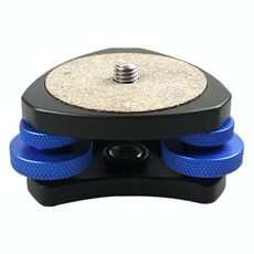 DLEV-3838 Piastra per treppiede con base livellante a bolla di precisione con vite da 3/8 pollici e 3 quadranti di regolazione per montaggio su treppiede