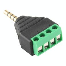 Connettore audio stereo da 3,5 mm a spina maschio a 4 poli a 4 pin