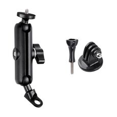 Biella da 9,0 cm Testa a sfera da 20 mm Specchietto retrovisore per moto Foro per vite Supporto fisso con adattatore per treppiede e vite per GoPro Hero12 Nero / Hero11 /10 /9 /8 /7 /6 /5, Insta360 Ace / Ace Pro, DJI Osmo Action 4 eAltre action camera (ne