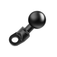 Supporto fisso per specchietto retrovisore moto con testa a sfera da 25 mm, foro per vite, per GoPro Hero12 Black / Hero11 /10 /9 /8 /7 /6 /5, Insta360 Ace / Ace Pro, DJI Osmo Action 4 e altre action cam (nero)