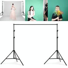 Kit staffa per barra trasversale per fondale per supporto per sfondo da studio fotografico da 200x200 cm