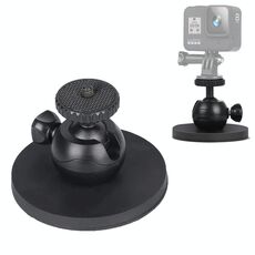 Staffa di montaggio a ventosa per auto per GoPro Hero11 Black/HERO10 Black/HERO9 Black/HERO8 Black/7/6/5/5 Session/4 Session/4/3+/3/2/1, Xiaoyi e altre action cam, Stile:Ventosa singola (nera)