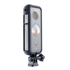 PC Plastic Protective Frame Mount Gage con adattatore di base per treppiede per insta360 One X2 (nero)