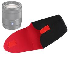 Pacchetto obiettivo della fotocamera SLR Ispessimento Obiettivo in neoprene antiurto Custodia per custodia Detrazione adesiva, diametro: 90 mm, altezza: 130 mm