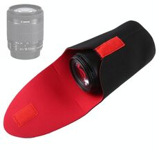 Fotocamera SLR Pacchetto obiettivo Ispessimento Obiettivo antiurto in neoprene Borsa per custodia Detrazione appiccicosa, diametro: 80 mm, altezza: 130 mm