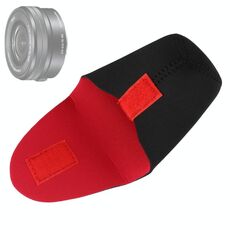 Pacchetto obiettivo della fotocamera SLR Ispessimento Obiettivo antiurto in neoprene Borsa per la conservazione Detrazione adesiva, diametro: 60 mm, altezza: 80 mm