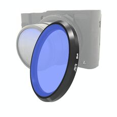 Filtro per lenti colorate JSR per Panasonic LUMIX LX10 (blu)