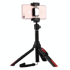 Supporto per treppiede pieghevole con impugnatura da 20-68 cm Monopiede multifunzionale con prolunga per selfie con clip per telefono e telecomando, Per iPhone, Galaxy, Huawei, Xiaomi, HTC, Sony, Google e altri smartphone