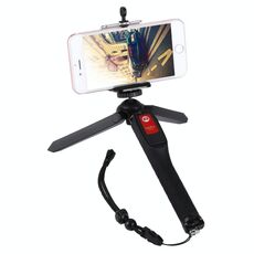 Letspro LY-11 3 in 1 treppiede portatile autoritratto monopiede allungabile selfie stick con otturatore remoto per smartphone, fotocamere digitali, videocamere sportive GoPro