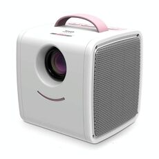 W-S1 10W Videoproiettore per bambini 30 lumen Tecnologia LCD HD 1080P, supporto AV / USB / scheda Mini SD / HDMI / audio (rosa)