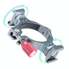 Adattatore ad anello per staffa di estensione Stabilizzatore con base a doppia scarpa a freddo per DJI OM4 / OSMO Mobile 3
