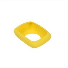 Custodia protettiva colorata in silicone in silicone da tavolo in bicicletta per Garmin Edge 500/2 (Giallo)
