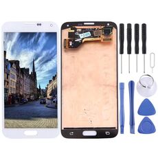 Schermo LCD originale e digitalizzatore assemblaggio completo per Galaxy S5 / G9006V / G900F / G900A / G900I / G900M / G900V (bianco)