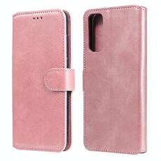 Per vivo Y20 / Y20i Custodia in pelle con vibrazione orizzontale in PU + TPU con texture di vitello classica, con supporto e slot per schede e portafoglio (oro rosa)