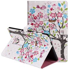 Per Lenovo Tab M10 Plus TB-X606F Custodia in pelle a vibrazione orizzontale con motivo dipinto 3D con supporto e slot per schede e portafoglio e funzione di sonno / sveglia (ragazza sotto l'albero)