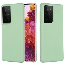 Per Samsung Galaxy S30 Custodia a copertura totale antiurto in silicone liquido ultra puro (verde)