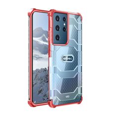 Per Samsung Galaxy S21 Ultra / S30 Ultra wlons Explorer Series PC + Custodia protettiva in TPU (rossa)