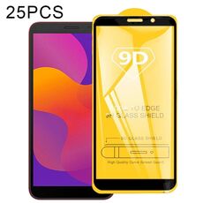 Per Huawei Honor 9S 25 PCS 9D Full Glue Pellicola in vetro temperato a schermo intero