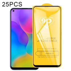 Per Huawei Honor 9C 25 PCS 9D Full Glue Pellicola in vetro temperato a schermo intero