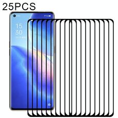 Per OPPO RENO5 PRO + 5G / PRO 5G 25 PCS 9H HD 3D Film in vetro temperato bordo curvo (nero)