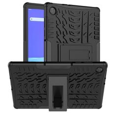 Per Lenovo Tab M10 HD Gen 2 (TB-X306F) Custodia antiurto per pneumatici TPU + PC con supporto (nero)