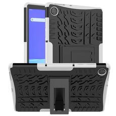 Per Lenovo Tab M10 HD Gen 2 (TB-X306F) Custodia antiurto per pneumatici TPU + PC con supporto (bianco)