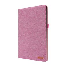Per Lenovo Tab P11 Pro Custodia protettiva in TPU con vibrazione orizzontale + tessuto in pelle PU con clip per biglietto da visita (rosa rossa)