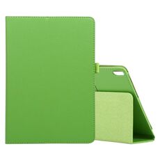 Per Lenovo Smart Tab M10 / P10 10.1 pollici Litchi Texture Custodia in pelle a vibrazione orizzontale tinta unita con supporto e slot per penna (verde)