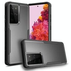 Per Samsung Galaxy S21 Ultra 5G TPU + custodia protettiva antiurto PC (nero)