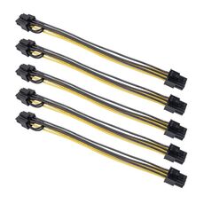 5 pz 3682 6 pin femmina a 8 pin femmina scheda grafica alimentatore cavo adattatore, lunghezza: 20 cm
