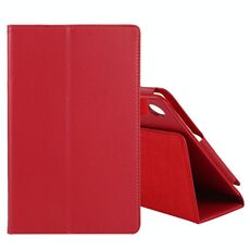 Per Lenovo Tab M10 HD Litchi Texture Sexy Color Color Horizontal Custodia in pelle flip con titolare e penna slot (rosso)
