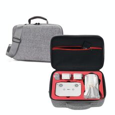 Caso portatile per il trasporto impermeabile antigraffio antigraffio antigraffio per la scatola del trasporto per il trasporto per DJI Air 2s (Grigio + Liner rosso)