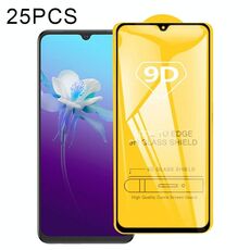 Per Vivo V20 2021 25 PCS 9D Pellicola integrale in colla a schermo intero