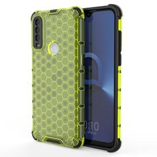 Per Alcatel 1s (2020) Ambito antiurto PC + Cassa TPU (verde)