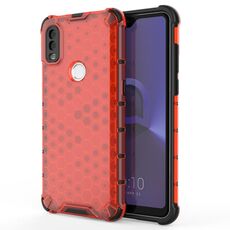 Per ALCATEL 1V (2020) Ambito antiurto PC + Caso TPU (rosso)