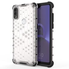 Per alcatel 1v (2020) Amichevoro antiurto PC + custodia TPU (bianco)