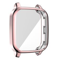 Per Garmin Venu SQ Copertura completa TPU Electroplating Protective Case (Pink)