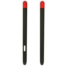 Custodia protettiva a penna stilo in silicone liquido per Samsung Galaxy Tab S6 Lite P610 / P615 (nero rosso)