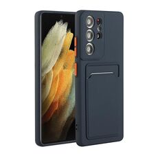 Per Samsung Galaxy S21 Ultra 5G Slot Slot Design Design antiurto TPU Cassa protettiva (blu scuro)