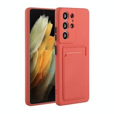 Per Samsung Galaxy S21 Ultra 5G Slot Slot Design Design antiurto TPU Cassa protettiva (prugna rossa)