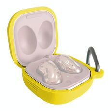 Per Samsung Galaxy Boccioli Live / Pro Bluetooth Auricolare Auricolare Cassa protettiva in silicone con gancio (giallo)