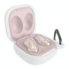 Per Samsung Galaxy Buds Live / Pro Bluetooth Custodia protettiva in silicone con gancio (bianco)